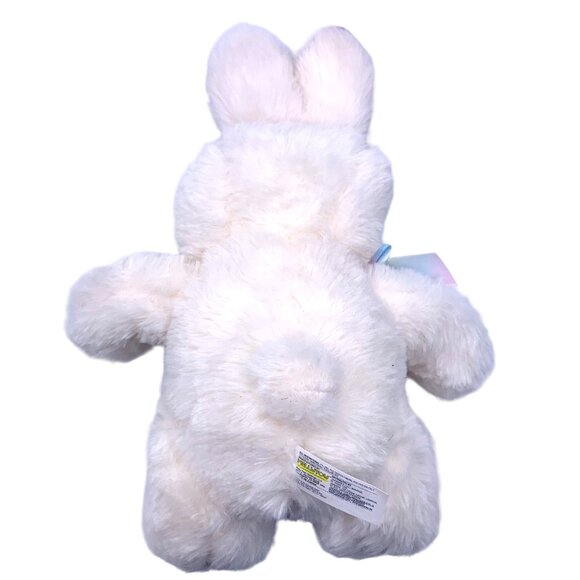 Kellytoy Bunny Rabbit Rainbow Accent Ears Bow Plush Animal 15” Seated Easter - Picture 5 of 7